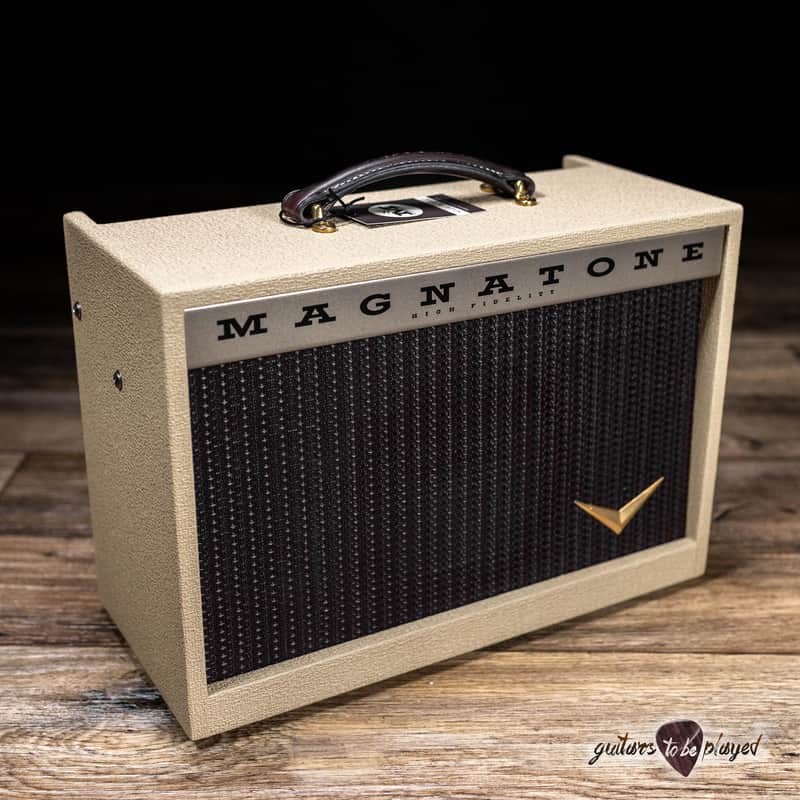 Magnatone Starlite 1x8" 5 Watt Class A Combo Amp w/ Cover – Blonde w/ Oxblood image 1