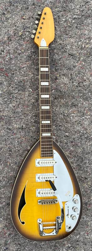 Vox SPITFIRE MARK VI ACOUSTIC 1965 - Sunburst Flammed image 1