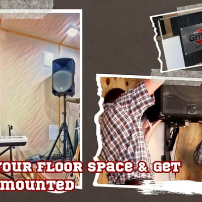 6-PACK Wall Mountable PA Speaker Bracket Stands GRIFFIN | Level Tilt Adjustments image 8