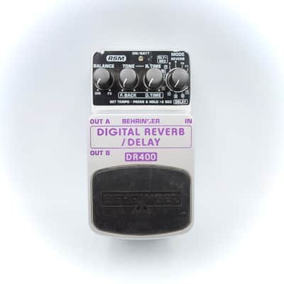 Behringer DR400 Digital Reverb Delay Guitar Effect Pedal image 2