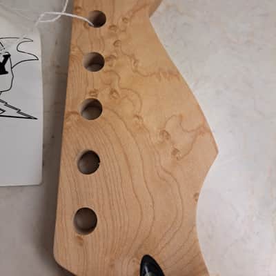 Mighty Mite 6-String Guitar Neck for Fender Stratocaster- Unfinished Birdseye Maple- NOS New Unused image 5