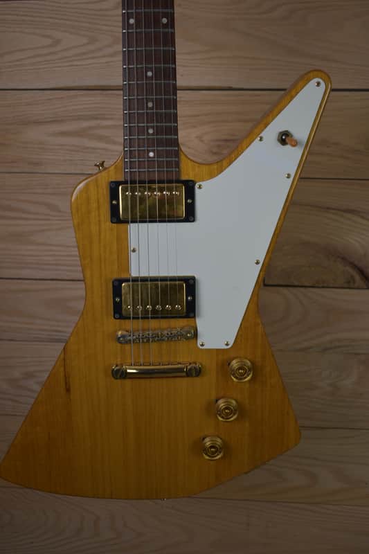 Orville By Gibson Explorer 1990 Clapton Cut- Natural Korina image 1