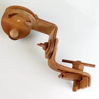 *Slingerland Clamp-On Ratchet Tom Mount Bass Drum Wood-Hoop Radio King 40s #1285 image 3