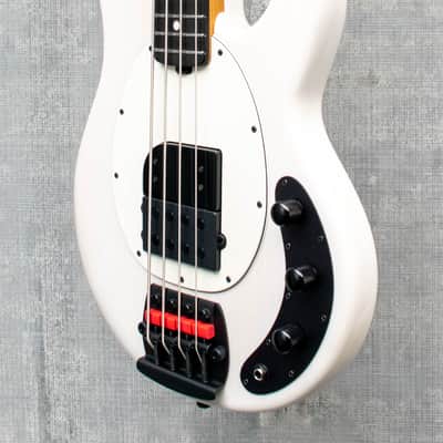 Music Man Tim Commerford StingRay Bass Passive Fight Night White image 5