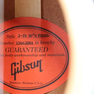 Gibson J-35 '30s Faded 2022/Satin Finish image 3