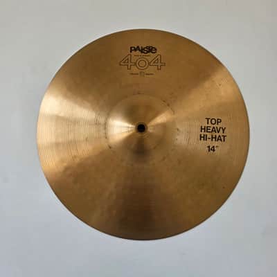 Paiste 404 Heavy Hi-Hat 14" - Paper Thin Top 797g - Light Bottom 992g image 2