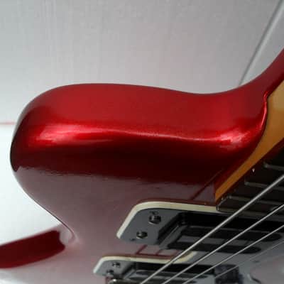 JOLANA DISCO BASS Rare Soviet Red Vintage Czechoslovakian bass with soft case USSR image 6