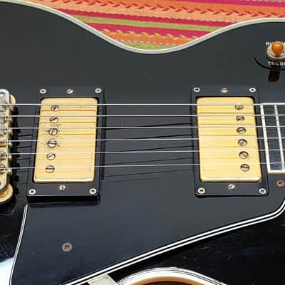 1985 Burny Les Paul Custom Black Beauty VH1 Pickups Made in Japan MIJ CIJ BB Super Grade RLG FLG image 5