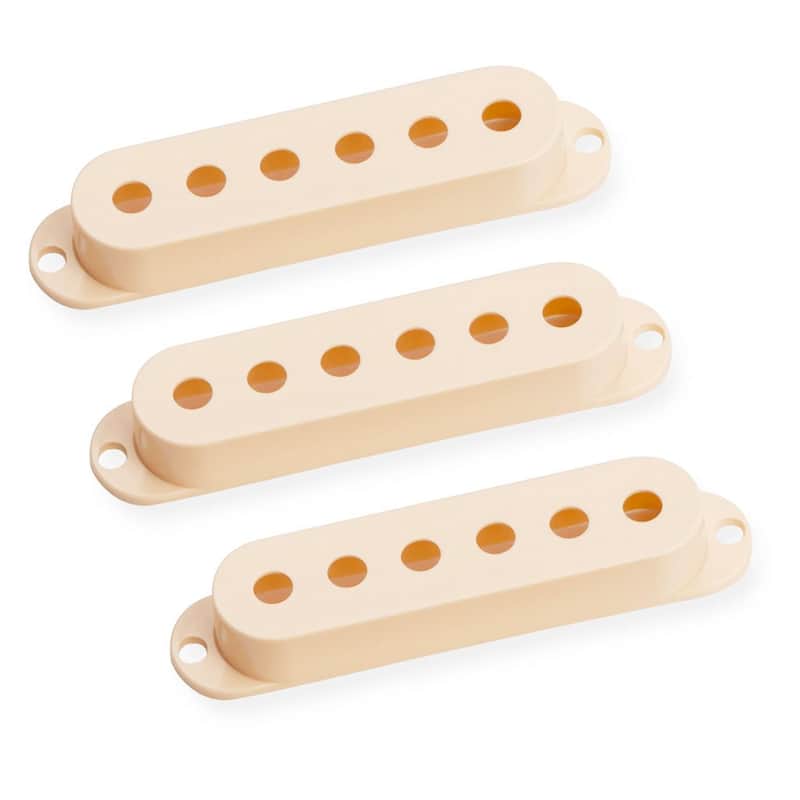 Seymour Duncan Strat Pickup Cover Set Of 3 No Logo Cream 11800-01-C-NOL image 1