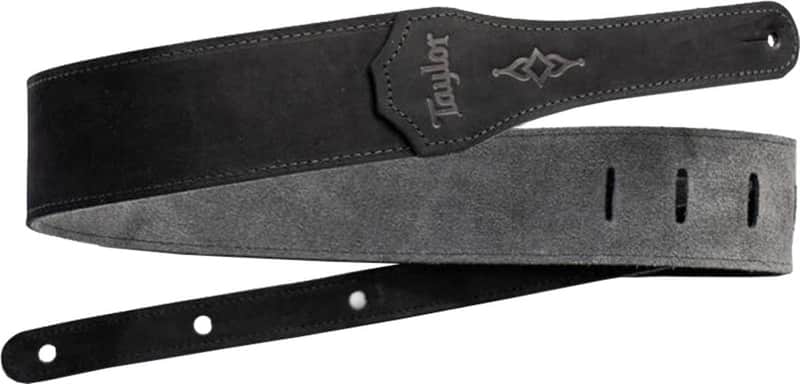 Taylor 2.5" Strap, Black Sanded Suede image 1