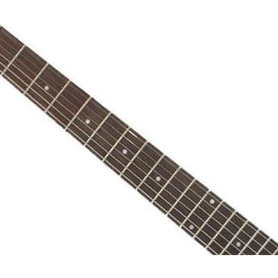 Silvertone 1449 Series Double Cut Guitar - Red Silver Flake Burst image 3