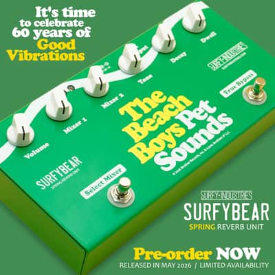 Surfy Industries Special Edition Beach Boys Pet Sounds 60th Anniversary SurfyBear Compact Spring Reverb Unit image 6