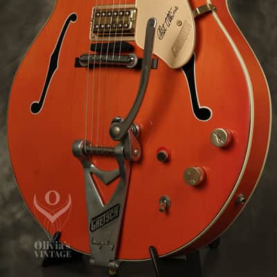 1964 Gretsch Chet Atkins 6120 Nashville Western Orange with HANG TAG image 8