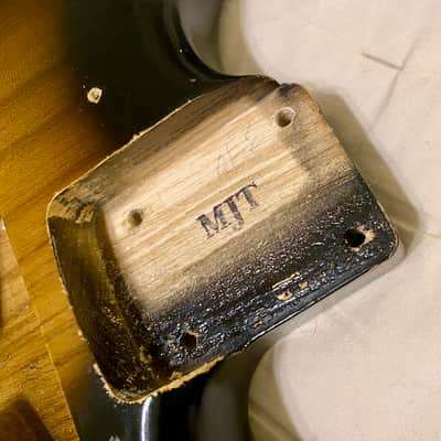 MJT USA Stratocaster Relic Body Ash Nitro Two Tone image 6