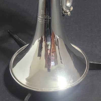KANSTUL CUSTOM CLASS 3 VALVE SOPRANO G BUGLE , Mouthpiece & Case - Silver plated image 13