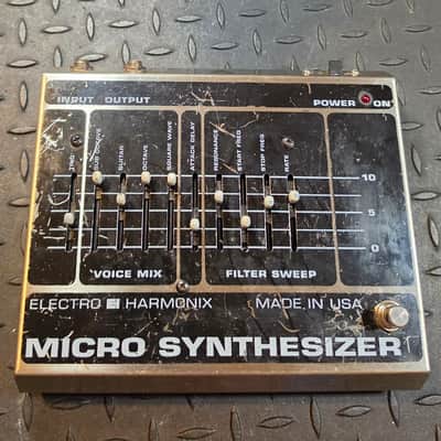 Electro-Harmonix Micro Synthesizer 1990s - Black 24vDC Power Supply Synth