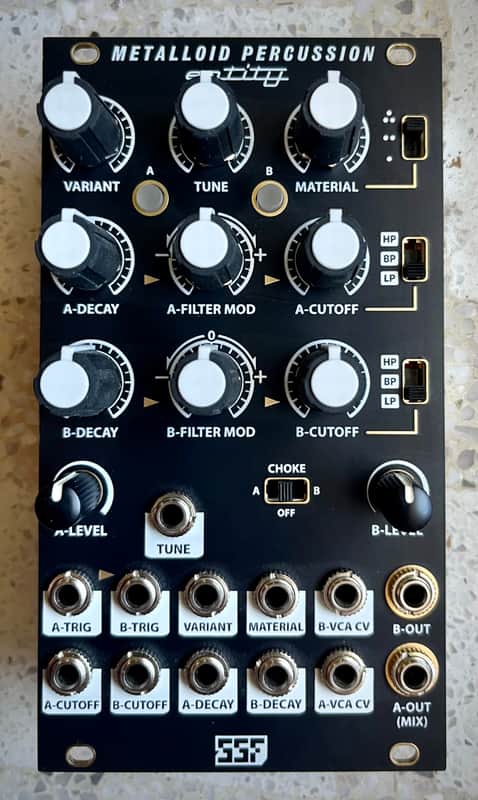 Steady State Fate Metalloid Percussion Entity Eurorack Module image 1