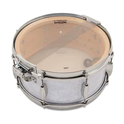Slingerland Gene Krupa Limited Edition Radio King Snare Drum, 6.5" X 14", White Marine Pearl Pre-Order image 4