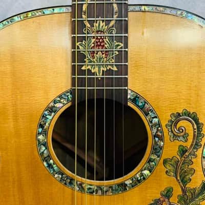 Blueberry Handmade Grand Concert Size Acoustic Guitar with Arm Rest image 7