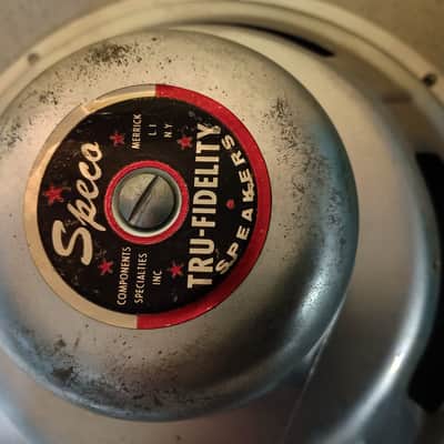 Speco 12" Alnico Speaker 1206WC 60's-ish Silver image 1