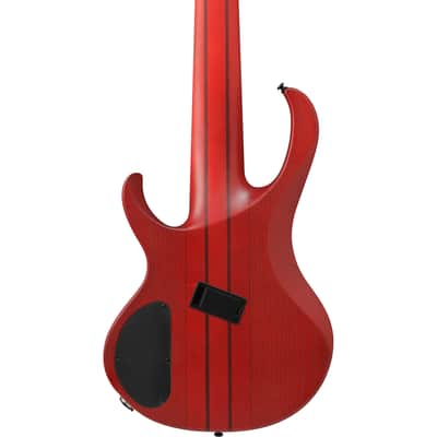 Ibanez BTB866MS Bass Workshop 6-String Electric Bass - Brown Topaz Burst Flat image 9