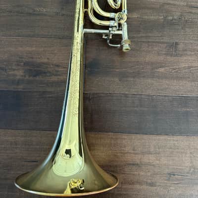 Bach 36 Stradivarius Professional Model Tenor Trombone with Traditional F Rotor 2010s - Clear-Lacquered Brass image 1