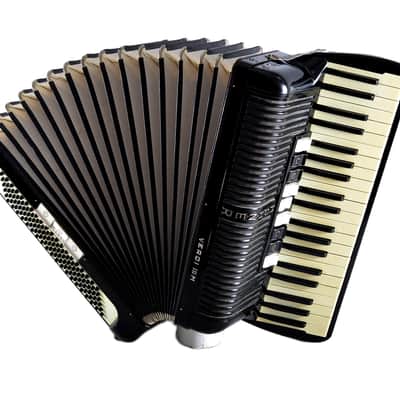 Vintage Top German Made LMM Accordion Hohner Verdi III M - 120 bass, 12 switches + Original Hard Case & Straps image 12