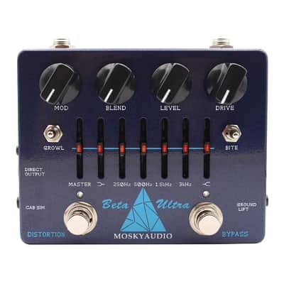 Mosky Beta Ultra Guitar / Bass Preamp Distortion Direct Box AUX In Headphone Out image 1
