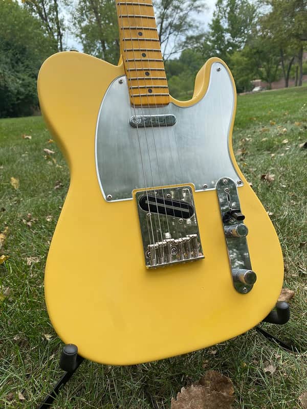 Custom Telecaster JEFF BUCKLEY Electric Guitar Yellow Boutique Instrument SEYMOUR DUNCAN HIPSHOT FENDER image 1
