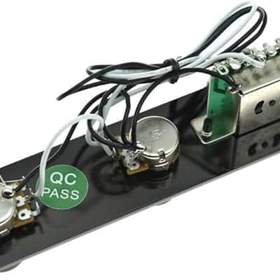 Fully Loaded Control Plate Pre-Wired 3-Way Control Plate with Wiring Harness for Telecaster/Tele Black image 4