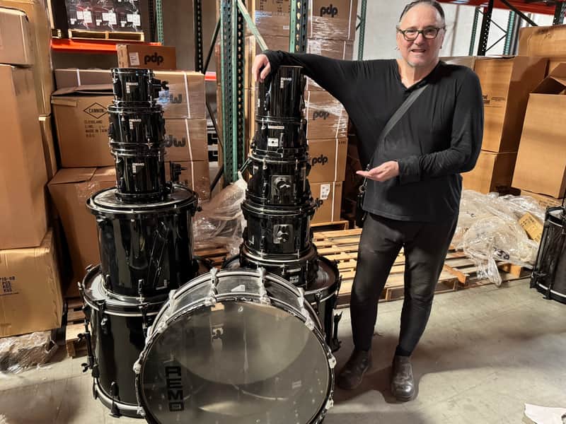 Terry Bozzio's Remo 1980s 12-Piece Drum Kit. Beck! Jagger! Solo Drums! image 1