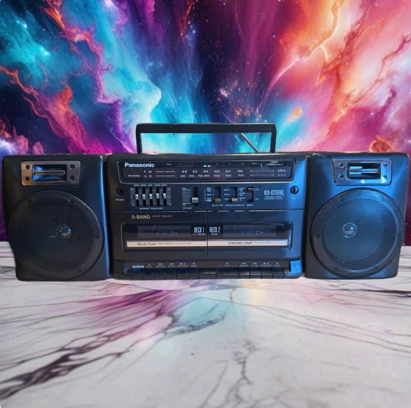 Panasonic RX-CT810 Vintage Boom Box Stereo Cassette Ghetto Blaster SERVICED🎶 image 1