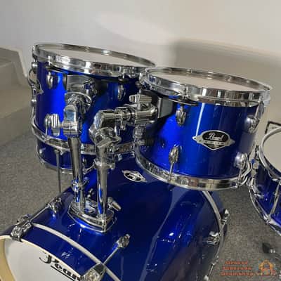 Pearl Export 20,10,12,14 + 14 Drum Kit - Mid. blue image 3