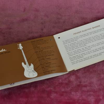 Vintage 1963 Fender Jazz / Precision Manual / Hangtag - Rare! L-series P-Bass Amazing Shape! image 12
