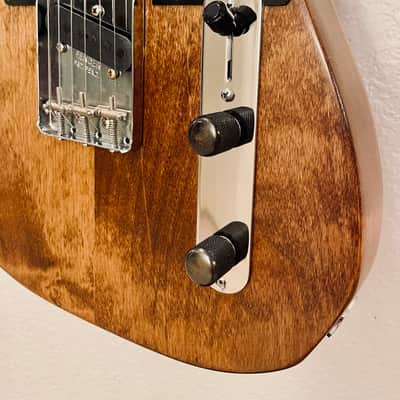 Partscaster Tele 2 Piece Alder Body One Piece Maple Neck Made with High End Parts 2026 - Walnut image 8