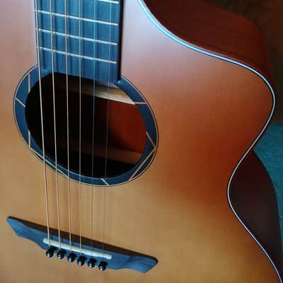 Donner DAF-410 Jumbo Acoustic Matte Orange w/Bag image 7