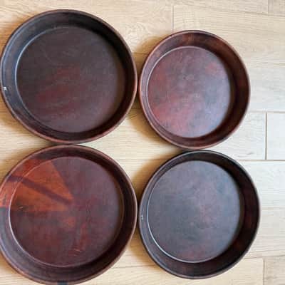 Manito Percussion Congas steer Heads Chocolate color in excellent condition for LP comfort Curves II ( X ). image 2