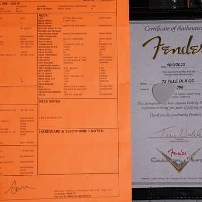 Fender Custom Shop 72 Tele Deluxe Closet Classic Aged Shell Pink image 24