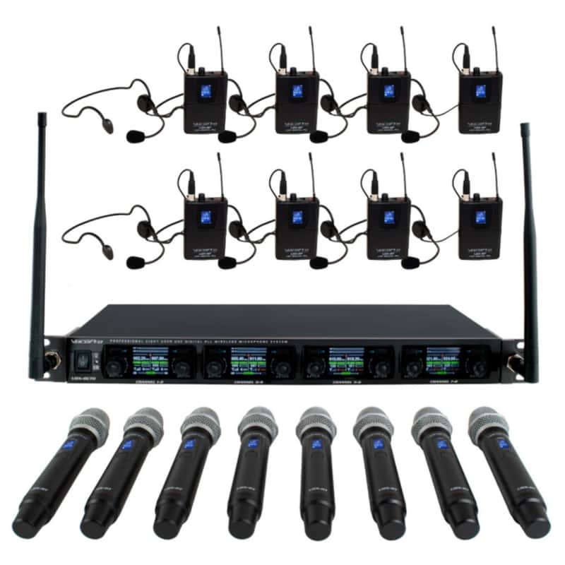 VOCOPRO UDX-OCTO-ULTRA 8 Digital PLL Wireless Rackmount Microphone / Headset System image 1