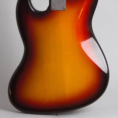 Fender Jazz Bass Solid Body Electric Bass Guitar (1960), ser. #54837, original brown tolex hard shell case. image 4