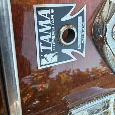 Rare 1980's vintage Tama Superstar 20x14 Bass Drum Super Mahogany image 4
