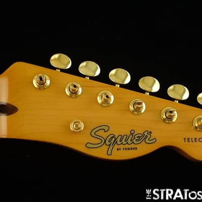 Fender Squier FSR Class Vibe 50s Telecaster NECK + GOLD TUNERS Tele Tinted Maple image 1