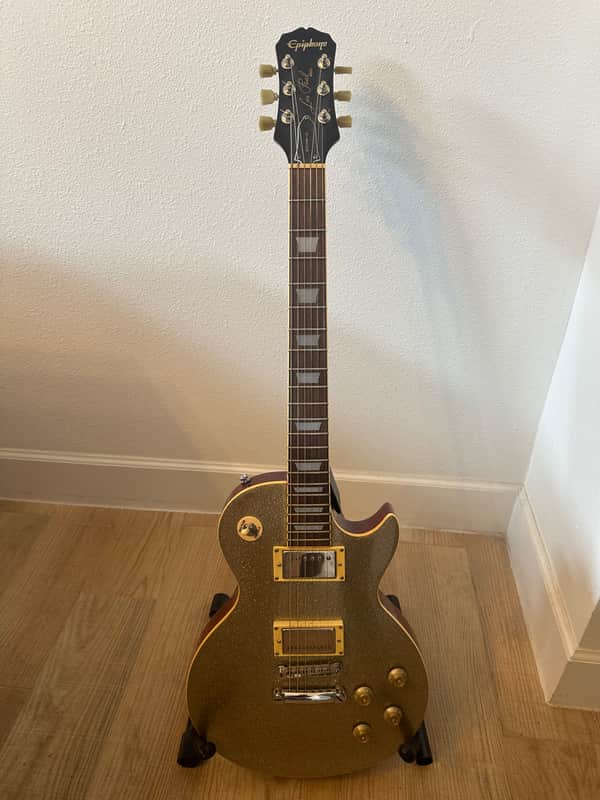 1996 Epiphone Les Paul Champagne Sparkle - Limited Korean Run image 1