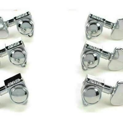 Grover 502C Rotogrip Locking Rotomatic Tuners 3 +3 Chrome Finish image 2