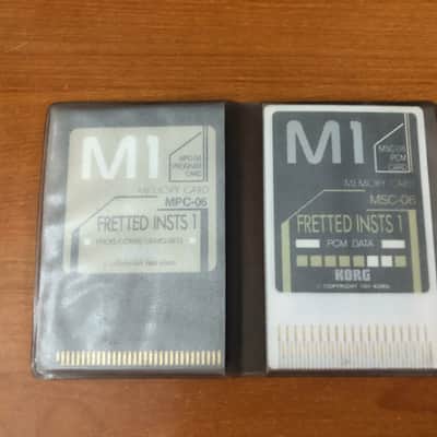 Korg M1 Fretted Insts 1 Expansion Card Set – MSC-06 PCM + MPC-06 Program Cards with sleeve image 3