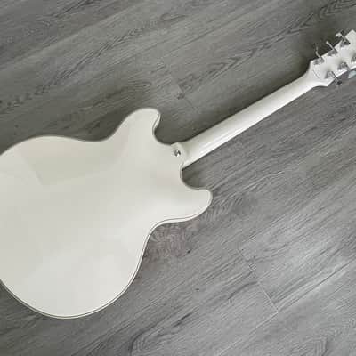 D'Angelico Premier DC Semi-Hollow Double Cutaway Electric Guitar 2019 - 2020 - Champagne with KILLER Taylor Gigbag image 4