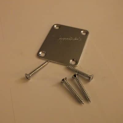 Fender Squier Neck Plate w/ Screws 51mm x 38mm holes ctc #NP6 image 2