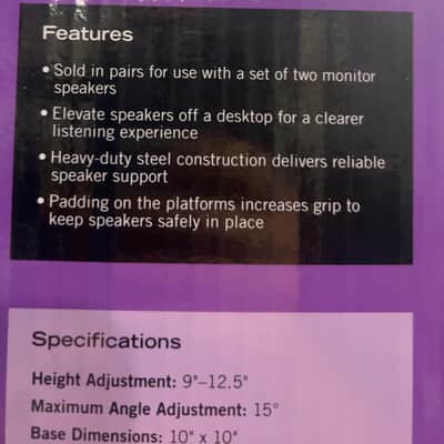 On-Stage Desktop Studio Speaker Stands image 2