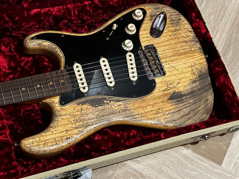 Fender Custom Shop Roasted Poblano Stratocaster Super Heavy Relic Aged Natural Limited Edition image 1