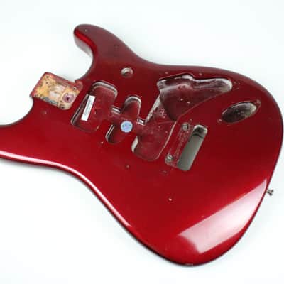 2000 Fender Big Apple Stratocaster BODY Candy Apple Red American USA Made Lightweight 4.2 LBS image 5